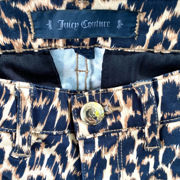 Juicy Couture Women’s Leopard Moto Side Zipper Ankle Pants Size: 0 - Picture 9 of 10